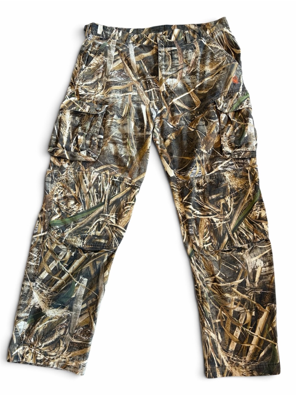 Game Winner Mens Regular 36X30 Large Camo Cargo Pocket Hunting Pants Cotton
